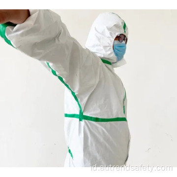 Isolasi Gown Coverall Pakai Baju Pelindung Safety Disposable Coverall